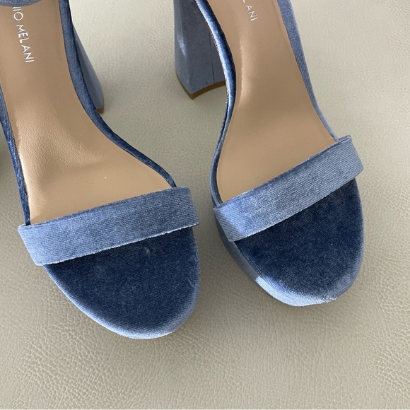 ANTONIO MELANI Janie Velvet Platform Dress Sandals - Picture 5 of 13